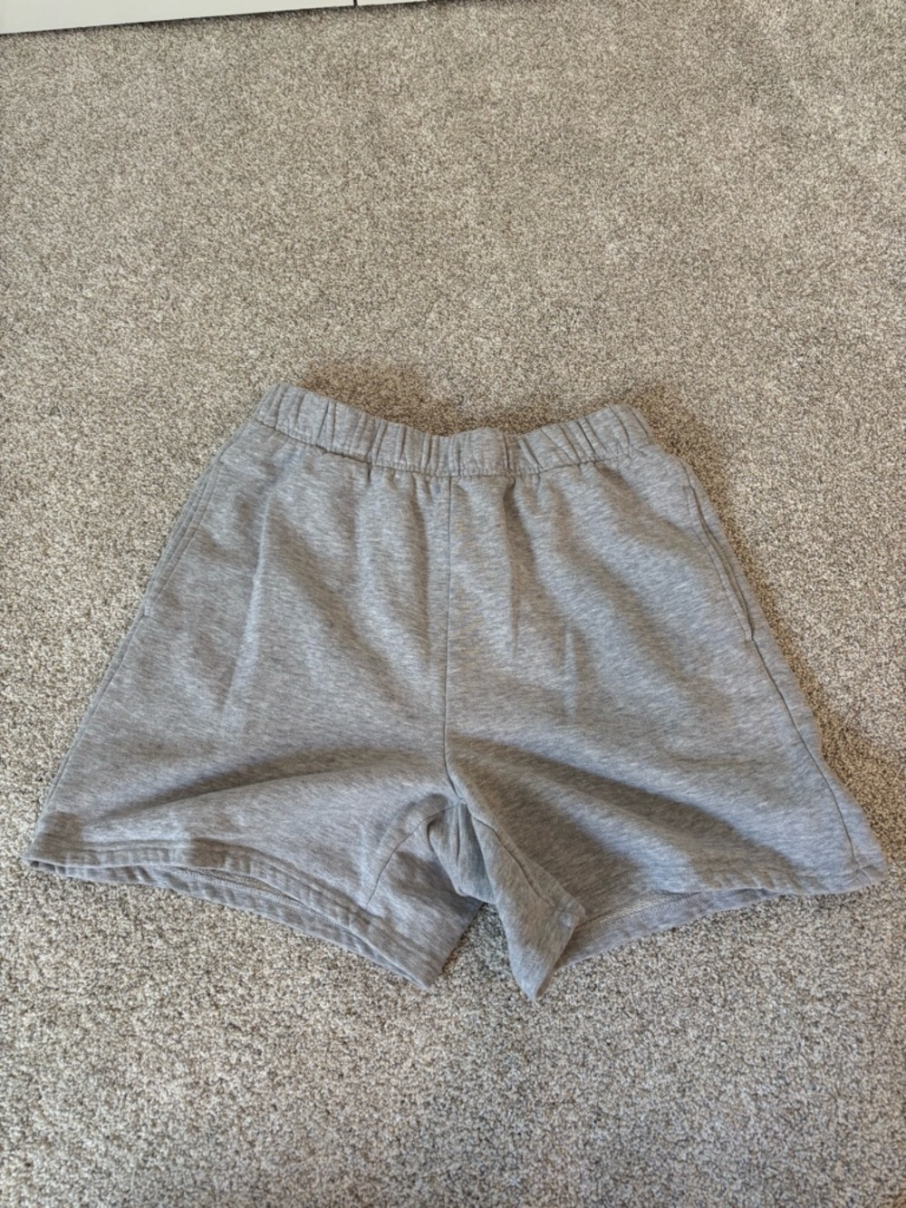 PacSun Men's Heather Grey Elastic-Waist Athletic Shorts